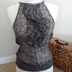 The Limited ruffled collar blouse